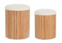 Pouf contenitore Neda D.31.5x38h, D.36x44h