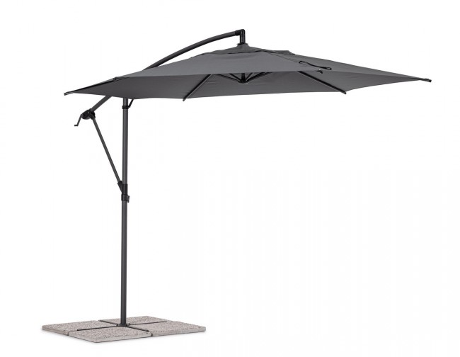 Ombrellone braccio 3m antracite D.300x248h