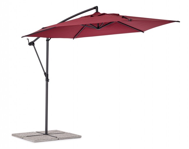 Ombrellone braccio 3m ant-burgundy D.300x248h