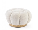Pouff floreale naturale D.65 x 35 h