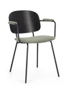 2x Sedia verde 57x60x80 cm in tessuto