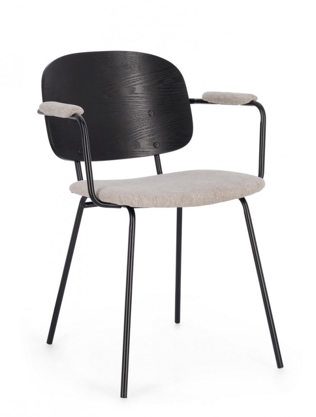 2x Sedia in tessuto 57x60x80 cm