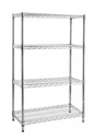 Libreria 75x35x120h in acciaio cromo lux