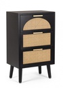 Cassettiera nera 45x30x73 in legno