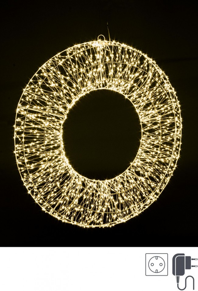 Lampada microled classica D.70x35x9h in plastica