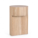 Tavolino naturale D.38 x 58h in legno