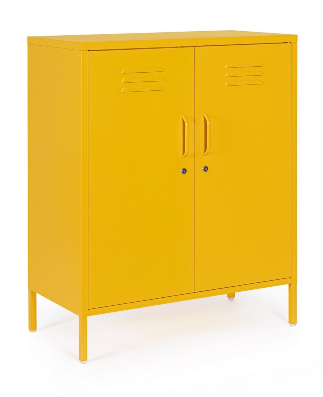 Credenza gialla 40x80x101,5h in acciaio