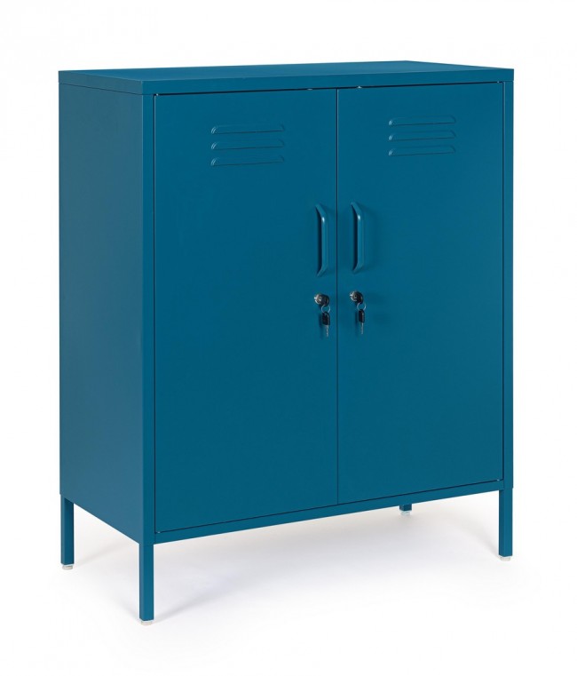 Credenza blu 40x80x101,5h in acciaio
