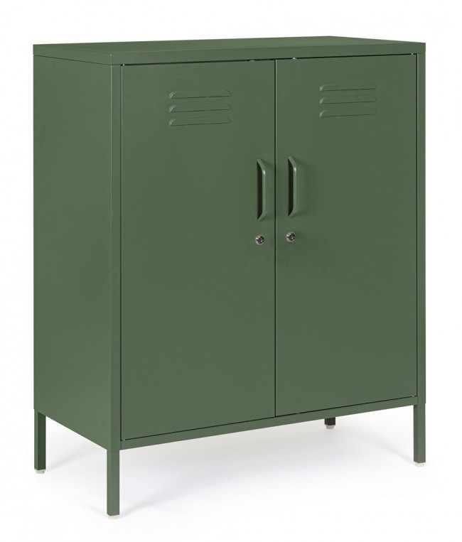 Credenza verde 40x80x101,5h in acciaio