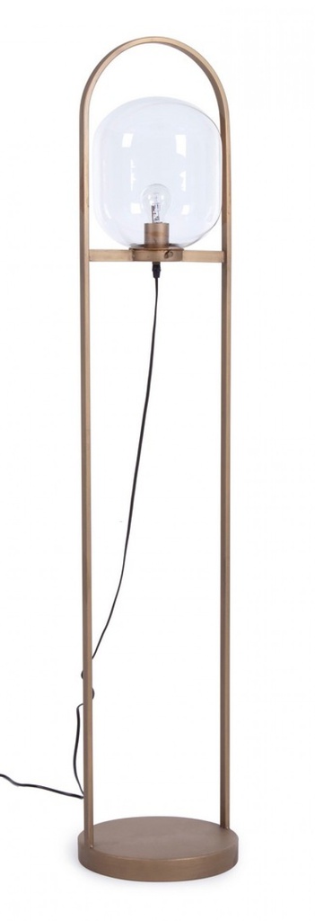 Piantana queer oro D.28x141h in metallo