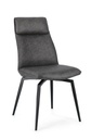 2x Sedia pu antracite 48x64x92x49
