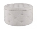 Pouf grigio D.70 x 40 h in tessuto
