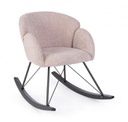Poltrona dondolo rosa antico 86x62x72