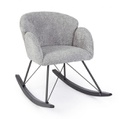 Poltrona dondolo grigio chiaro 86x62x72