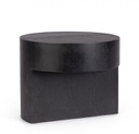 Tavolino nero in legno D.50 x 40h