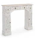 Cornice per camino decor spark bianco 115x23x95h