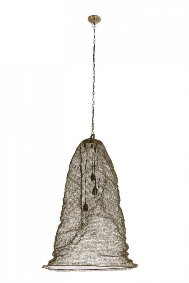 Lampadario in ottone 70x70x90h