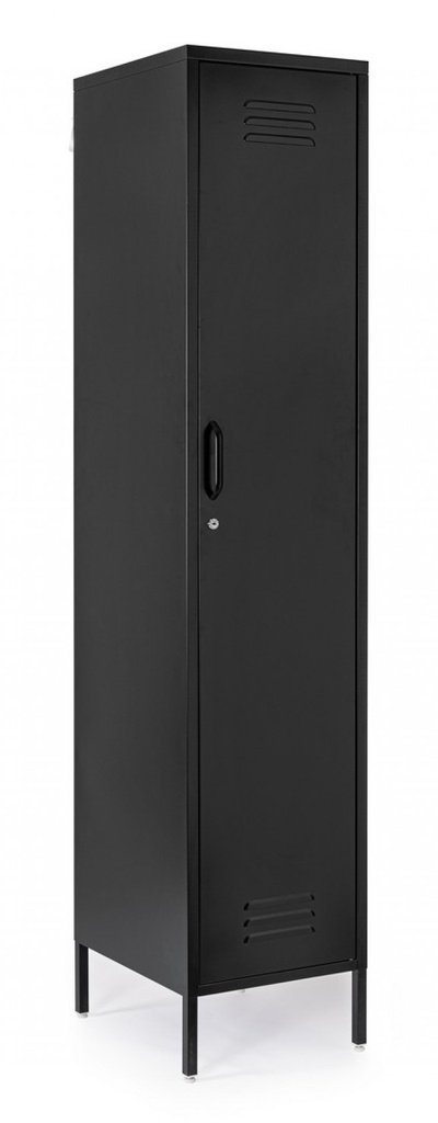 Armadio nero 46x38x185 h in acciaio
