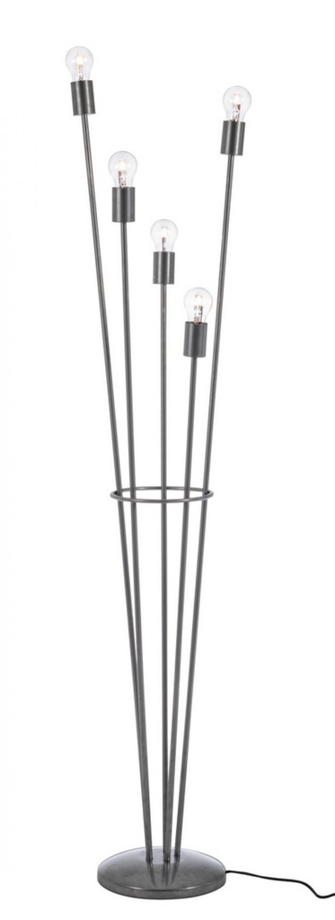 Piantana fiaccola 34x30x155h argento