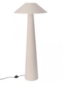 Lampada da terra crema D.50x120h in tessuto