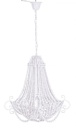 Lampadario corona bianco opaco D.48x71h