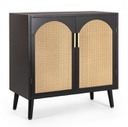 Credenza Josine Nero 80x40x80 in legno