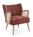 Poltrona virna 64x71x79 cm, mattone