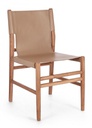 2x Sedia in pelle 48x58x85x47h