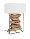 Lampada tavolo Kubi bianco 54x20x76h