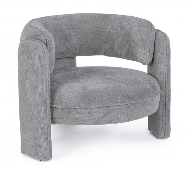 Poltrona Aisha grigio 94x88x73 cm