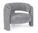 Poltrona Aisha grigio 94x88x73 cm