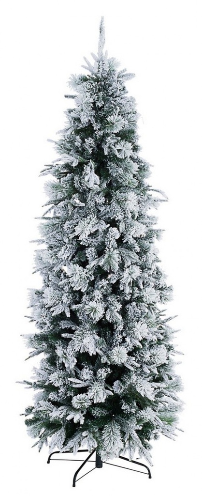 Albero slim innevato D.83x240h mix PE/PVC