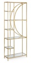 Libreria in vetro 66x25.5x176 cm