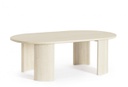 Tavolino ovale in legno 130x80x45