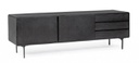 Mobile porta TV 160x40x50 in legno nero