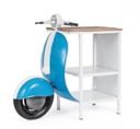 Consolle bar blu in legno 104x94x65