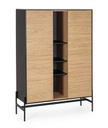 Mobile 2A allycía nero-naturale 110x40x159