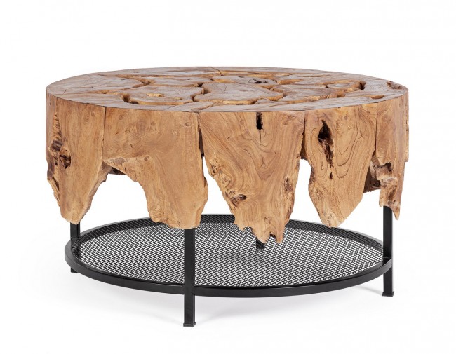 Tavolino in legno D.80 x 45 h