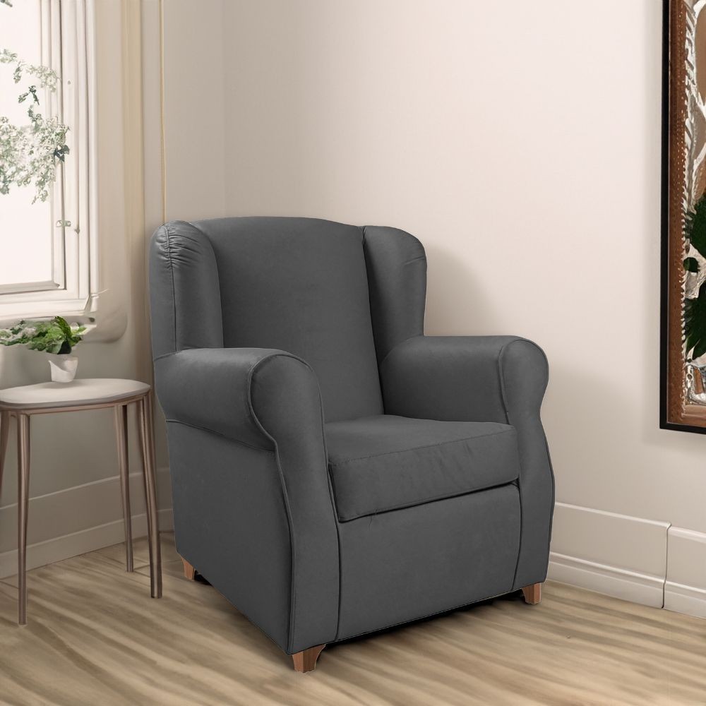 Poltrona grigia 87x85x103 cm