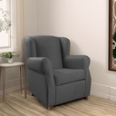 Poltrona grigia 87x85x103 cm