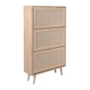 Scarpiera 70x24x125 cm effetto vimini