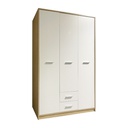 Armadio 118,5x54x196,5 cm 3 ante 2 cassetti