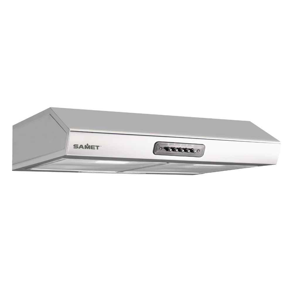 Cappa sottopensile 90 cm inox 280 m3/h