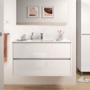 Mobile bagno sospeso bianco 100x45x56h