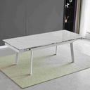 Tavolo allungabile bianco 160x90x76 cm