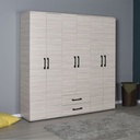 Armadio rovere 200x45x180 cm 6 ante