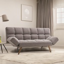 Divano letto grigio 181x81x86 cm