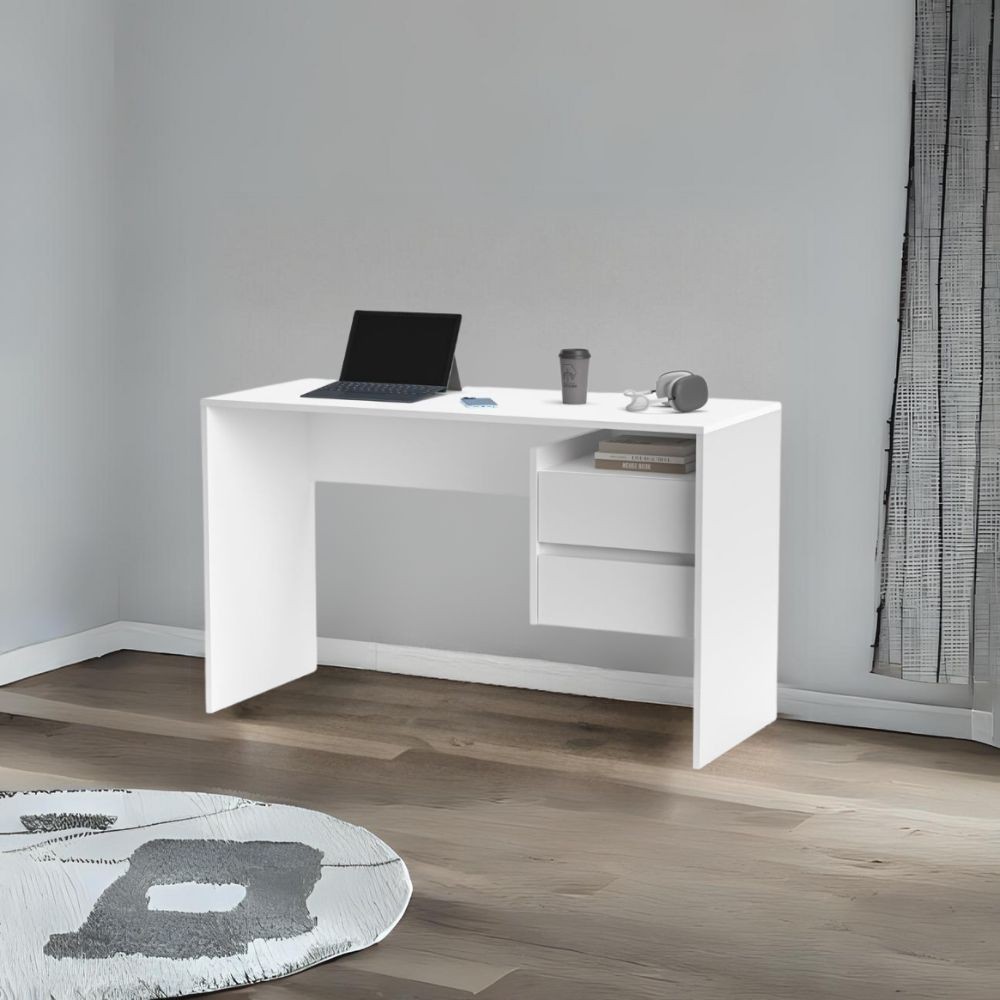 Scrivania bianca 125x51.6 cm