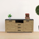 Credenza rovere e antracite 179,6x40x83