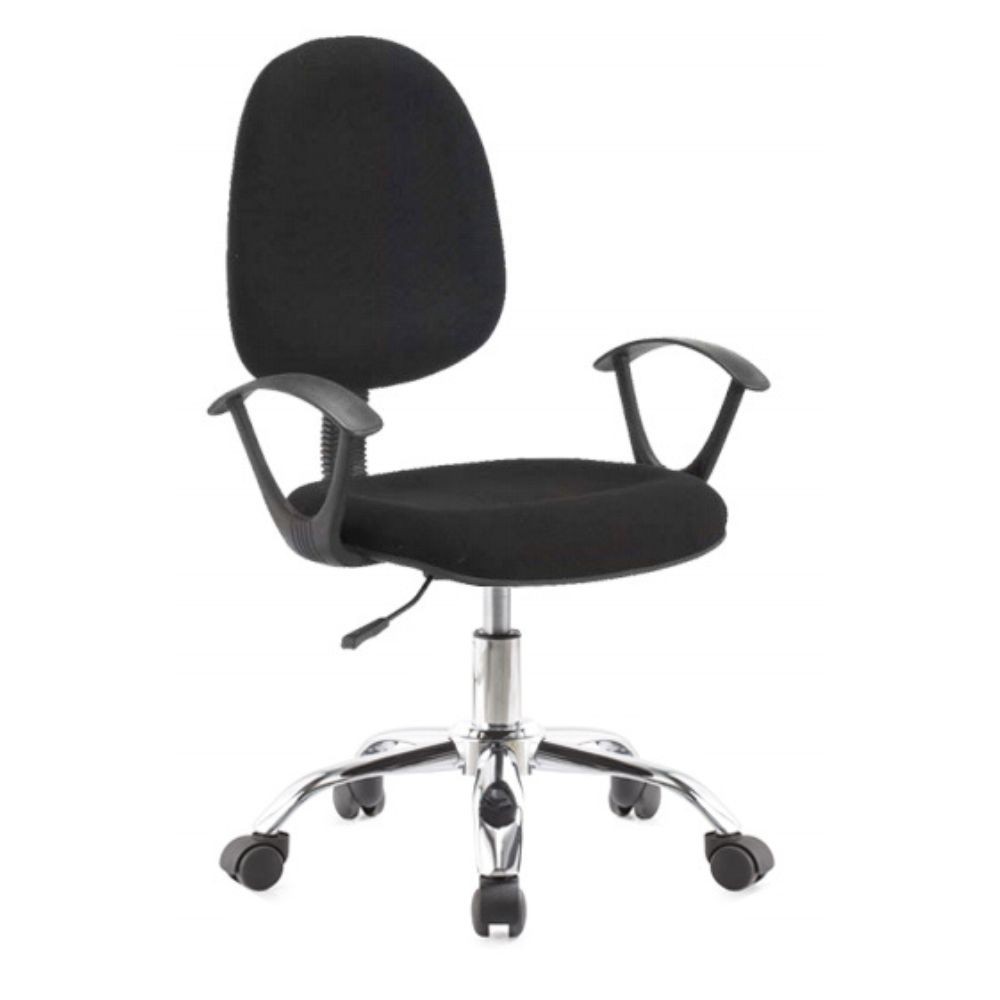Poltrona ufficio nera 62x44x94 cm